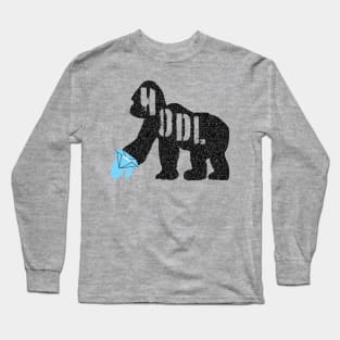 Diamond Hand HODLE Ape Long Sleeve T-Shirt